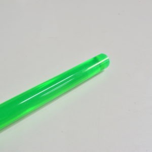 Tige plexiglas vert fluo
